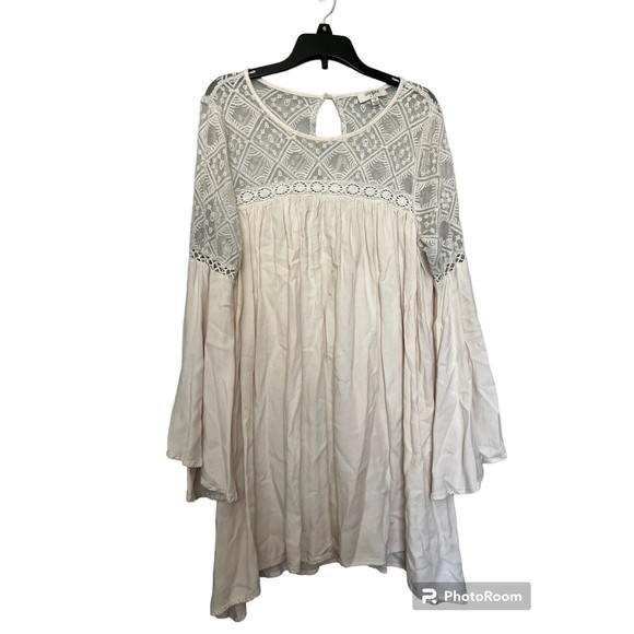 Umgee tunic sheer lace size‎ M cream - Picture 1 of 4